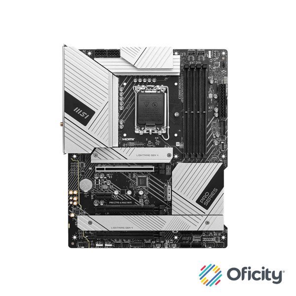 TARJETA MADRE MSI PRO Z790 A MAX WIFI SOCKET 1700 4 DDR5 7800 HDMI DP4 M.2 ATX