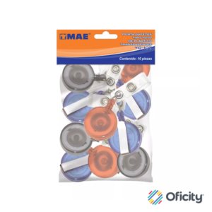 Broche Caiman Yoyo Transparente C/10 Piezas Surtido  YO-10T