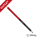 Lapiz Bicolor Barrilito Hexagonal Delgado Azul/Rojo