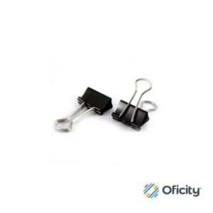 Binder Clip Sujeta Documentos Chico 19mm con 12 Pzs.