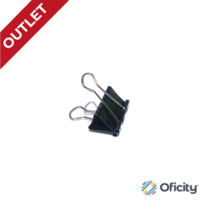 Binder Clip Sujeta Documentos Mediano 32mm con 12 Pzs.