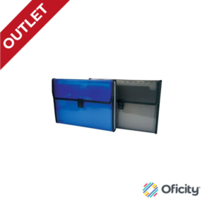 Archivo Expandible Oxford Carta 13 Espacios 12 Divisiones Azul/Negro