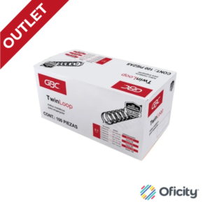 Arillo Metalico GBC Twin 3/8 con 100 Piezas