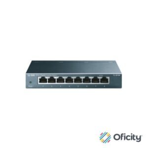 Switch Tp-link para escritorio de 8 puertosGb RJ45 de negociación automática a 10/100/1000Mbps que admiten Auto-MDI/MDIX