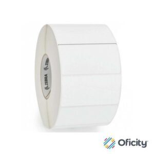 Etiqueta Papel Zebra 4"x2" TT Z-Perform 1500T Recubierto Adhesivo Permanente Núcleo 3" 3000/Rollo C/4Piezas