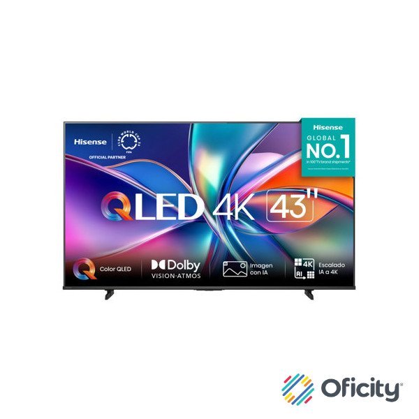 Televisor Hisense 43" QD6N QLed VIDAA UHD 4K