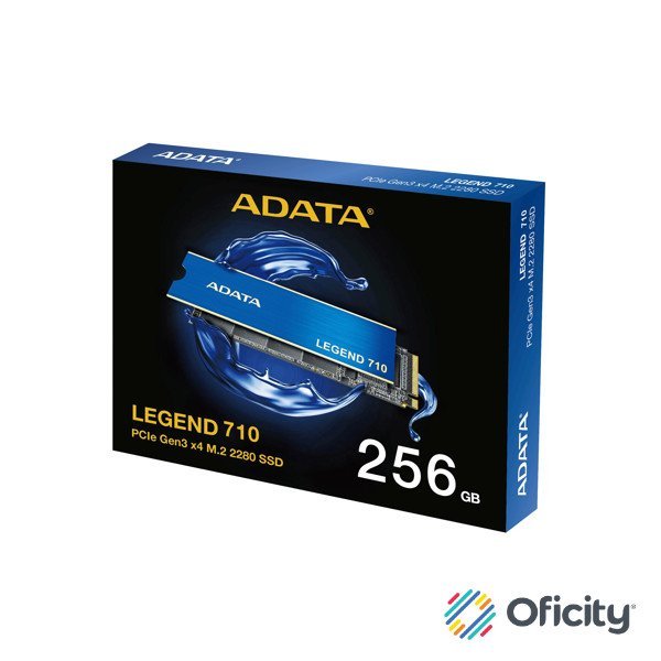 Unidad de Estado Solido SSD Adata 256GB Legend 710 Nvme M.2 1.000MB/s Escritura 2400 MB/s Lectura PCI Express 3