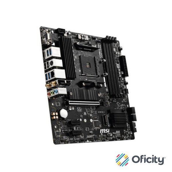 Tarjeta Madre MSI B550M Pro-VDH WIFI 4xDDR4 128GB 4400Mhz PCIe 4.0 M.2 1xHDMI 1xDP 1xVGA S AM4 mATX Wi-Fi BT