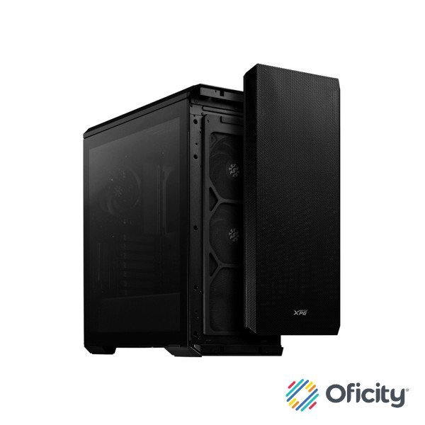 Gabinete XPG Defender ATX Media Torre Panel Vidrio Templado Negro