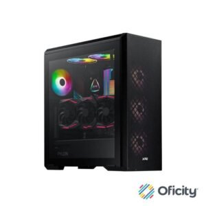 Gabinete XPG Defender ATX Media Torre Panel Vidrio Templado Negro