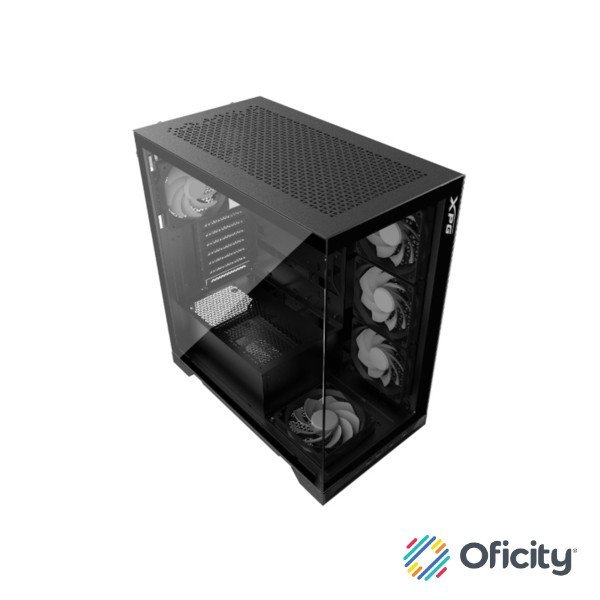 Gabinete Gamer XPG Invader X Media Torre De Vidrio Templado ATX Negro