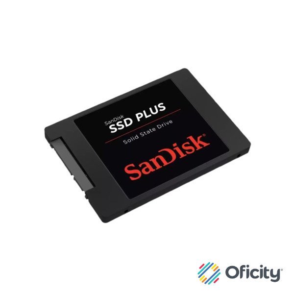 SSD Plus Sandisk de 1TB 2.5 SATA III 6 Gb/s Lectura 545MB/s Escritura 515MB/s