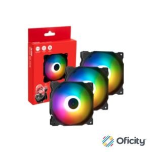 Kit 3 Ventiladores Thermaltake VENTO 120 ARGB PWM 120mm Negro