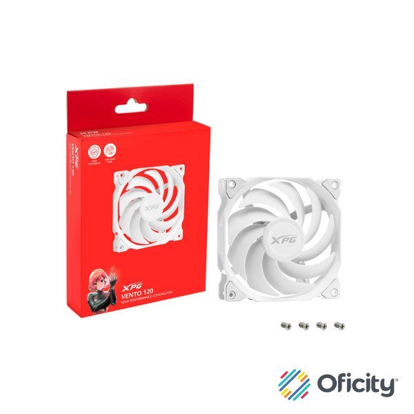 Ventilador XPG Vento 120 ARGB 120mm 1200RPM ARGB Blanco