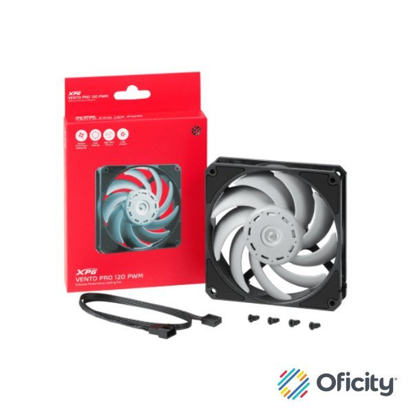 Ventilador XPG Vento PRO 120mm 2150RPM Negro Blanco