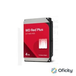 Disco Duro Western Digital 4TB Red Plus NAS SATA de 3.5 pulgadas up to 180MB/s 5400 RPM - caché 128MB