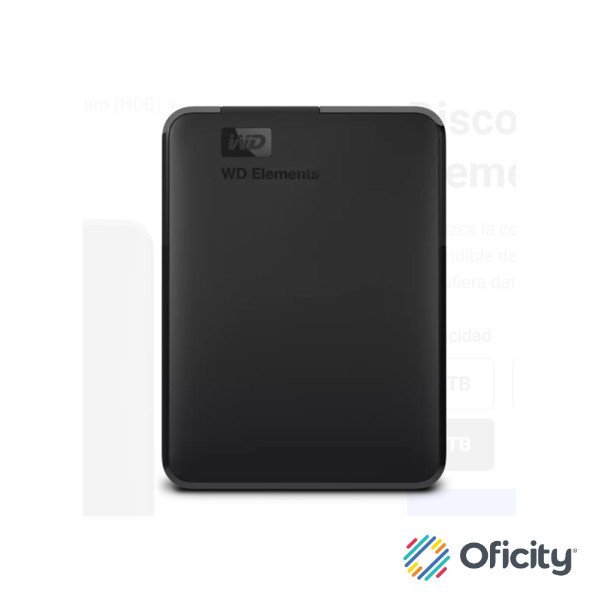 Disco Duro Externo Western Digital 6TB Portatil Elements USB 3.2 Gen 1 Color Negro