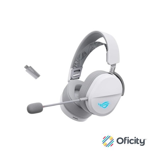 Diadema Gamer ASUS ROG PELTA Inalambrica ROG SpeedNova 2.4 GHz USB-C Micrófono Blanco