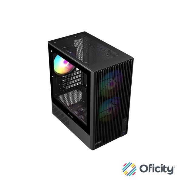Gabinete Acteck Compact Mini Torre Zyron GC606 Negro