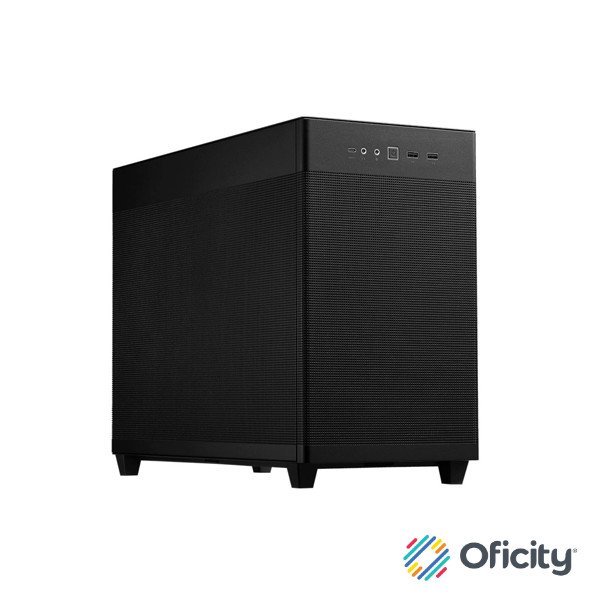 Gabinete Asus PRIME AP201 Black Paneles de Malla Micro ATX Negro