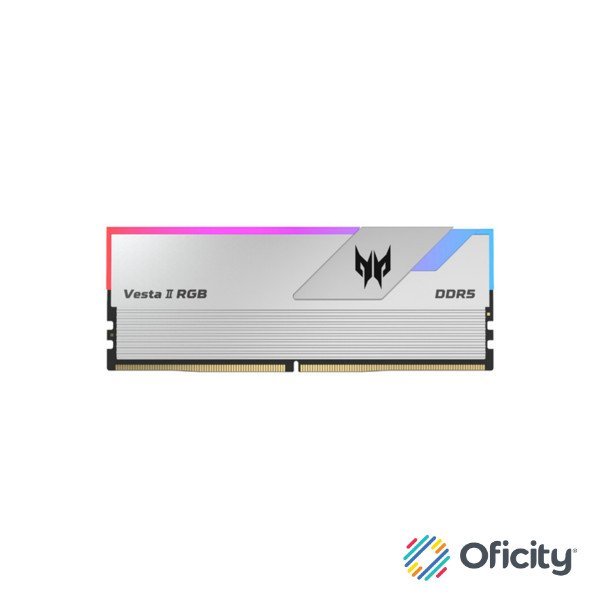 Memoria RAM Biwin Predator VESTA II DDR5 6000MHz CL32 32GB (2x16GB) Color Plata