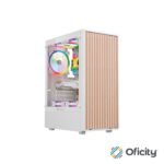 Gabinete Gamer Balam RushCompact Media Torre Dragonfly Wood GM580 Balam Rush / Blanco