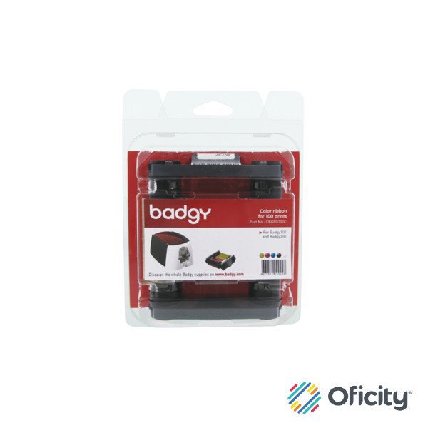 Cinta de Impresión Evolis Ribbon para Badgy 100/200 YMCKO R-100 Impresiones