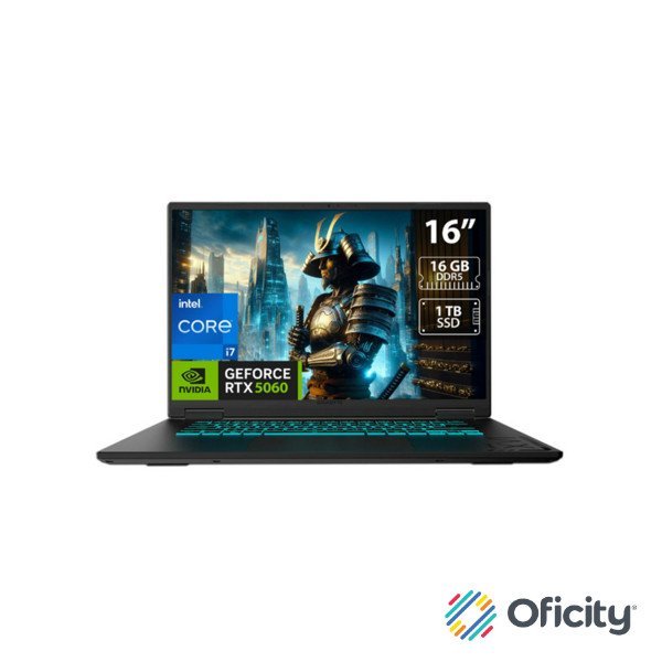 Laptop Gaming Gigabyte A16 Intel Core i7 13620H 16GB DDR5 SSD 1TB 16 LED Geforce RTX 5060 8GB Windows 11 Home