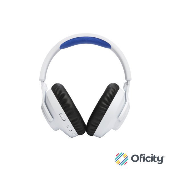 Auriculares inalámbricos JBL supraaurales para juegos JBL Quantum 360P para consola PS color blanco/azul