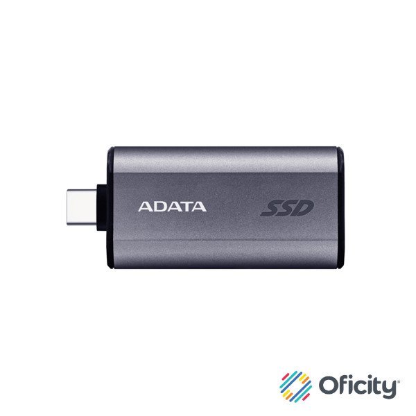Disco Duro Externo Adata SC750 3.5" 2TB USB-C 3.1 Gris Resistente a Polvo para PC