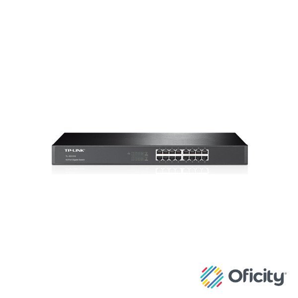 Switch TP-Link 16-Port Gigabit Switch 16× Gigabit RJ45 Ports 1U 19-inch Rack-mountable Steel Case Plug and Play