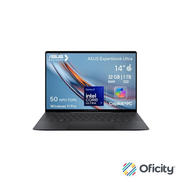 Laptop ASUS ExpertBook Premium B9406CAA Intel Core Ultra 7 CORE ULTRA 7 356H 32GB LPDDR5X on board 1TB windows 11 pro