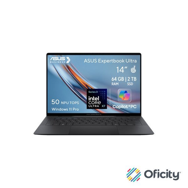 Laptop Asus ExpertBook Premium B9406CAA Intel Core Ultra 7 CORE ULTRA X7 358H 64GB 2TB windows 11 pro