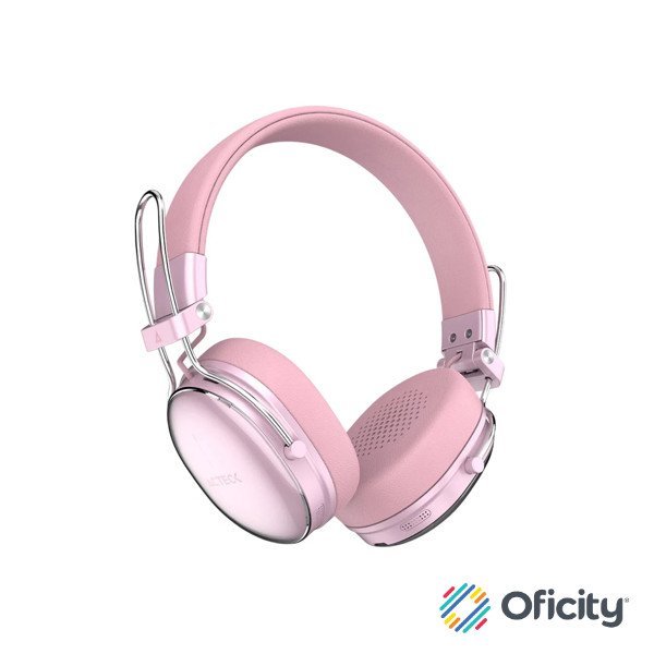 Audífonos Acteck con Micrófono Luxe Chic HP710 Bluetooth Inalámbrico USB-C Rosa
