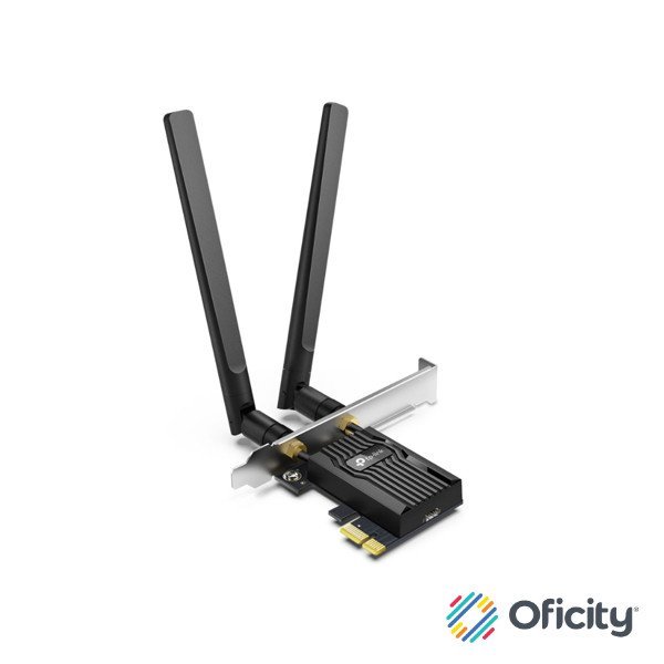 Adaptador TP-Link Dual Band Wi-Fi6 Bluetooth PCI Express con High Gain External Antennas