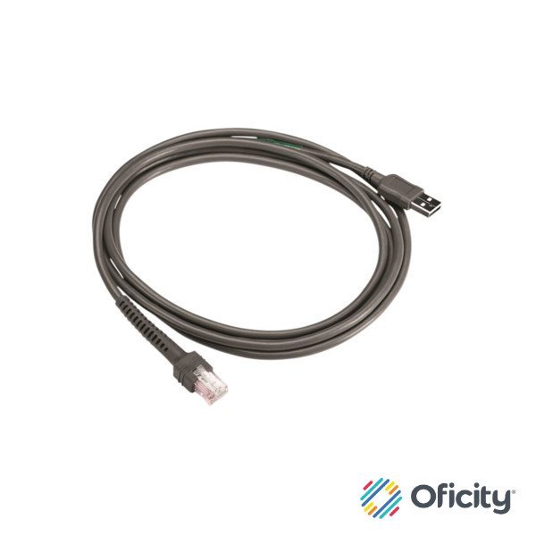 Cable USB-A Zebra de 2.1m recto Compatible con DS22xx / DS42xx / DS43xx / DS46xx / DS93xx / DS99xx / LI22xx / LI42xx