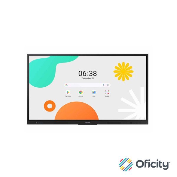 Pantalla Samsung E Board WAF 75 Interactiva 40 Multi Touch Android OS 14 UHD Resolución 3840x2160 350 Nits