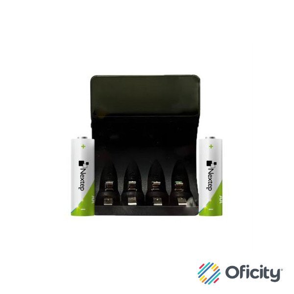 Cargador de Pilas Nextep AA/AAA Incluye 2 Pilas AA