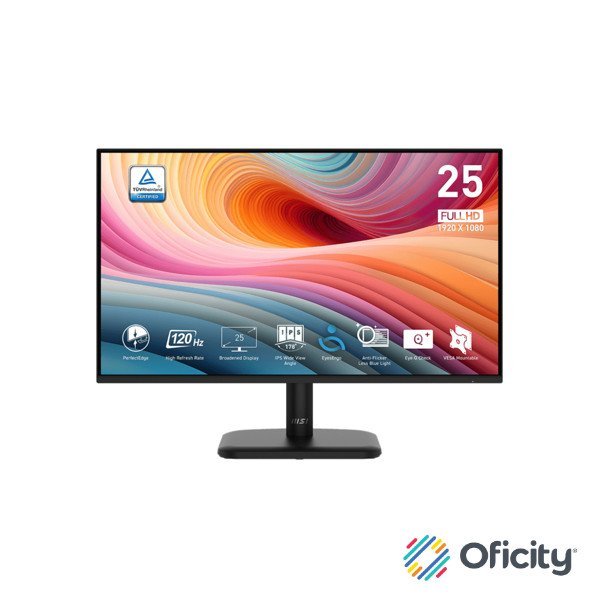 Monitor MSI PRO MP251L E2 24.5 Full HD Panel IPS 100Hz HDMI Negro