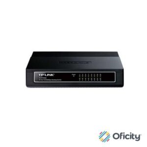 SWITCH DE ESCRITORIO TP-LINK CON 16 PUERTOS FAST ETHERNET 8