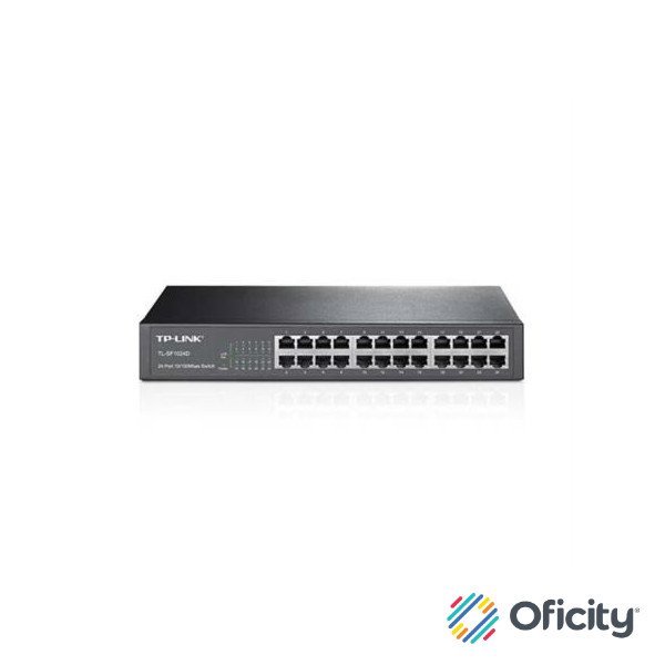 SWITCH TP-LINK 24 PUERTOS ESCRITORIO MONTAJE RACK