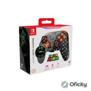 Control de Juego Turtle Beach Inalambrico Rematch Blackout Bowser para Nintendo Switch