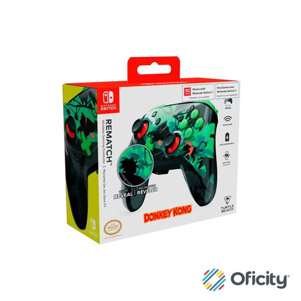 Control de Juego Inalámbrico Turtle Beach Rematch Donkey Kong para Nintendo Switch