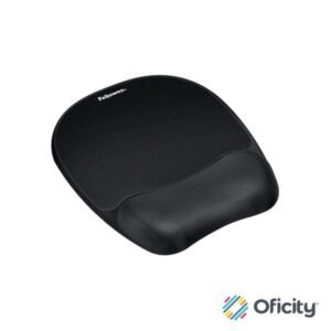 Mouse Pad Fellowes con Reposa Muñecas de Gel Color Negro Mate