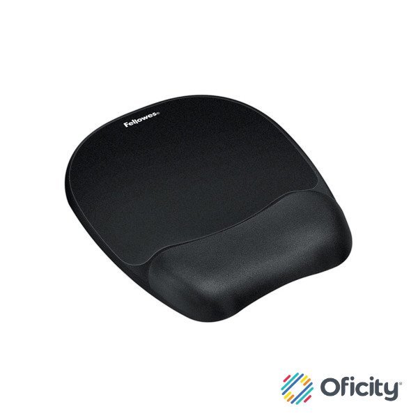 Mouse Pad Fellowes con Reposa Muñecas de Gel Color Negro Mate