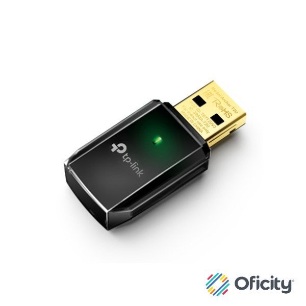 Adaptador Inalambrico TP-Link USB de Banda Dual AC600