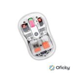 Mouse Techzone Ghost White Transparente Inalambrico Click Silencioso 1200 1600 2400 DPI USB/USB C RGB