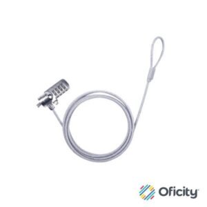 Candado de Seguridad TechZone con Combinación Tipo T Longitud 1.8m