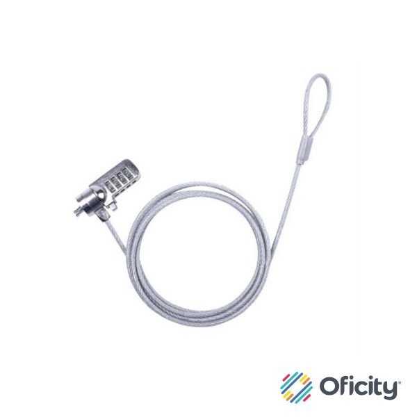 Candado de Seguridad TechZone con Combinación Tipo T Longitud 1.8m