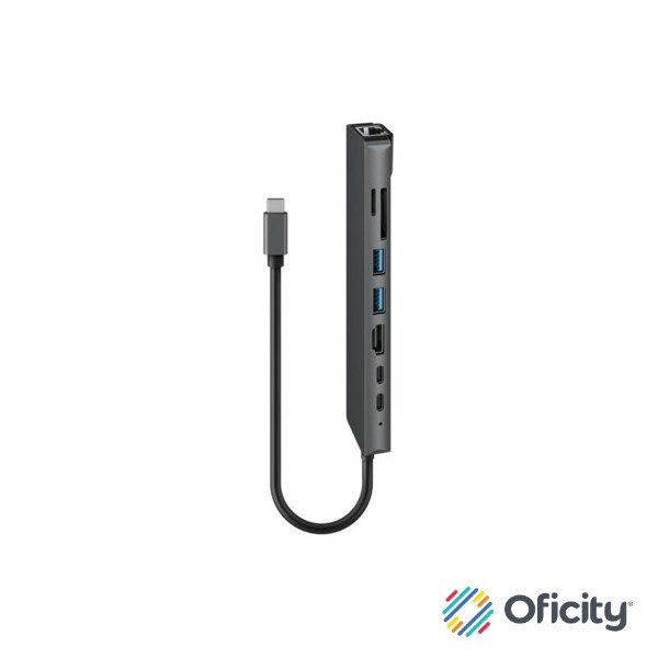 Memoria HUB USB Steren C 8 EN 1 PD90W GIGABIT